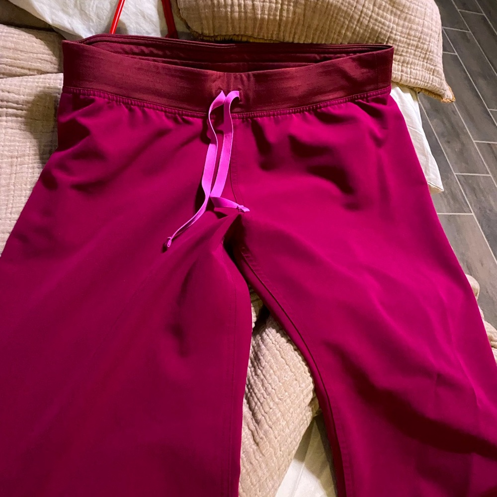 Figs raspberry Livingston pants large no tears used great condition regular